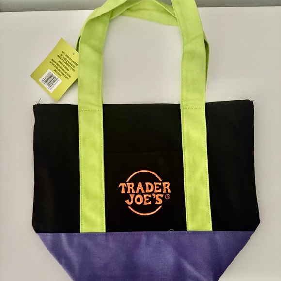 NEW Tags Limited Edition Trader Joe's Mini Halloween Canvas Tote Bag - Picture 5 of 5
